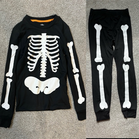 Other - Halloween skeleton pajamas for Kids size 8